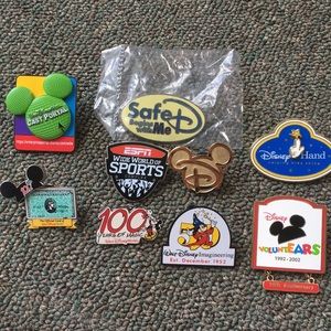 Set of Nine (9) Disney Cast Member Pins
